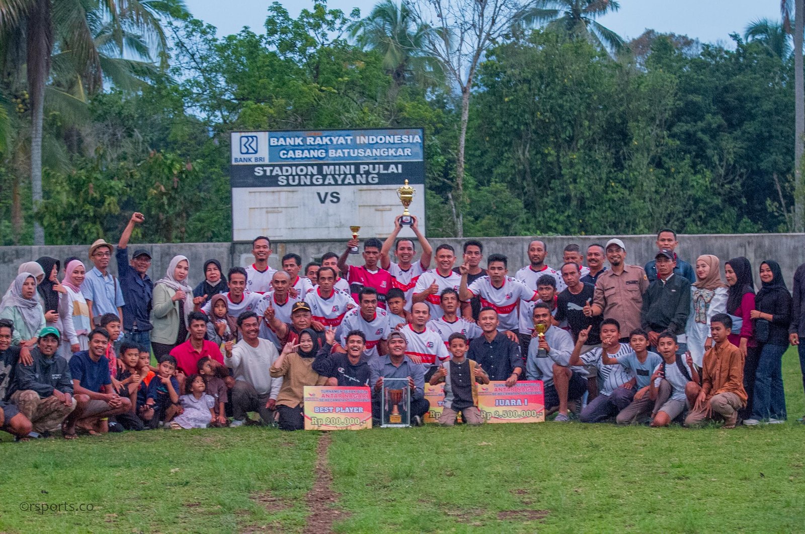 Nagari Tanjung Raih Gelar Juara Turnamen Antar Nagari seKecamatan Sungayang